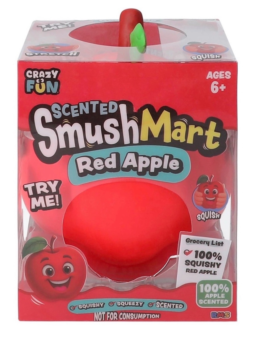 SmushMart Scented Red Apple Squishy Toy - Red